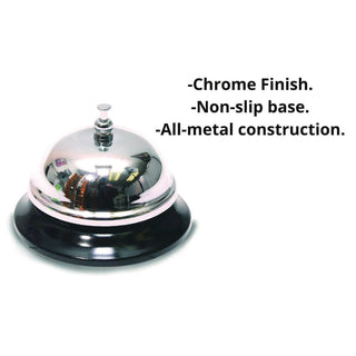 TPG Creations™ Call Bells, 3.5", Chrome, 36/Carton (TPG34336)