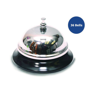 TPG Creations™ Call Bells, 3.5", Chrome, 36/Carton (TPG34336)