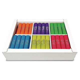 TPG Creations™ Kwik Stick Tempera Paint, 3.5", Assorted Neon Colors, 72/Pack, 3 Packs/Carton (TPG62603)