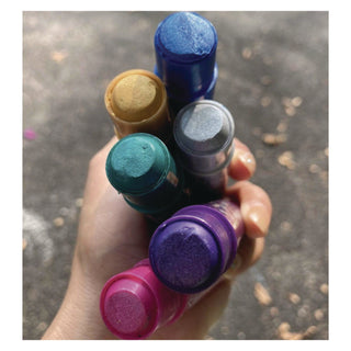 TPG Creations™ Kwik Stick Tempera Paint, 3.5", Assorted Metallic Colors, 72/Pack, 3 Packs/Carton (TPG62903)