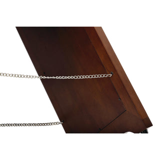 Alpine Industries 2-Sided Plated Wooden A-Frame Bilingual Wet Floor Sign, 15 x 2 x 24, Stainless Steel (ALHALP499SSB)