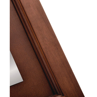 Alpine Industries 2-Sided Plated Wooden A-Frame Bilingual Wet Floor Sign, 15 x 2 x 24, Stainless Steel (ALHALP499SSB)