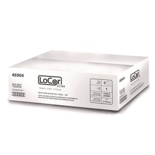 LoCor® Hard Wound Roll Towel, 1-Ply, 7" x 1,200 ft, White, 6 Rolls/Carton (SOL46904)