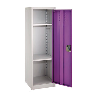 AdirOffice Steel Storage Locker, 1 Compartment, 15 x 15 x 48, Purple (ALHI62901PUR)