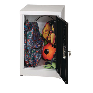 AdirOffice Steel Storage Locker, 1 Compartment, 15 x 15 x 24, Black (ALHI62902BLK)
