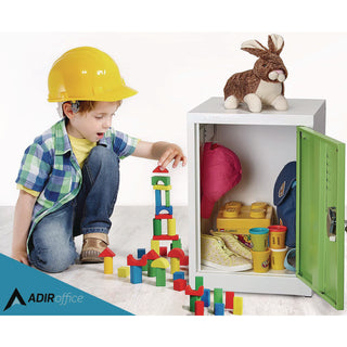 AdirOffice Steel Storage Locker, 1 Compartment, 15 x 15 x 24, Green (ALHI62902GRN)
