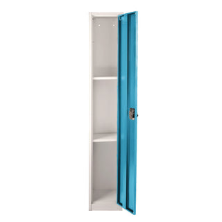 AdirOffice Steel Storage Locker, 1 Compartment, 12 x 12 x 72, Blue (ALHI629201BLU)