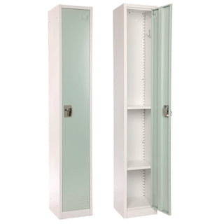 AdirOffice Steel Storage Locker, 1 Compartment, 12 x 12 x 72, Misty Green (ALHI629201MGRN)