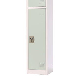 AdirOffice Steel Storage Locker, 1 Compartment, 12 x 12 x 72, Misty Green (ALHI629201MGRN)