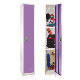 AdirOffice Steel Storage Locker, 1 Compartment, 12 x 12 x 72, Purple (ALHI629201PUR)