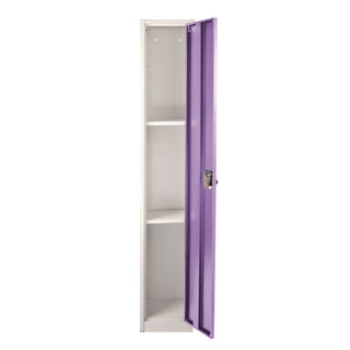 AdirOffice Steel Storage Locker, 1 Compartment, 12 x 12 x 72, Purple (ALHI629201PUR)