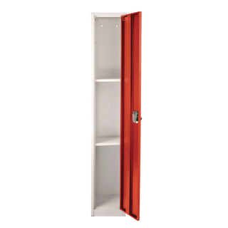 AdirOffice Steel Storage Locker, 1 Compartment, 12 x 12 x 72, Red (ALHI629201RED)