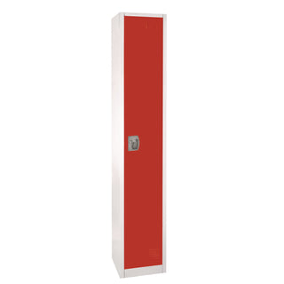 AdirOffice Steel Storage Locker, 1 Compartment, 12 x 12 x 72, Red (ALHI629201RED)