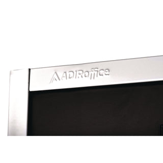 AdirOffice Steel Storage Locker, 3 Compartment, 12 x 12 x 72, Black (ALHI629203BLK)