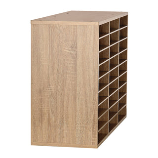 AdirOffice Wooden 27 Compartment Literature Organizer, 27 Sections, Letter Size, 31.49 x 11.81 x 21.65, Medium Oak (ALHIOF20101MEO)