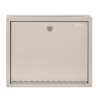 AdirOffice Large Size Steel Multi-Purpose Secure Drop Box, 12 x 3 x 10, Beige (ALHI63103BEI)