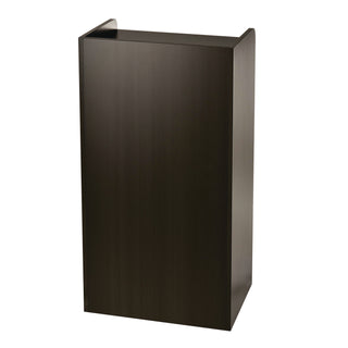 AdirOffice Wood Mobile Presentation Lectern Speaker Stand with Shelves, 22.44 x 16.53 x 45.98, Black (ALHI66107BLK)