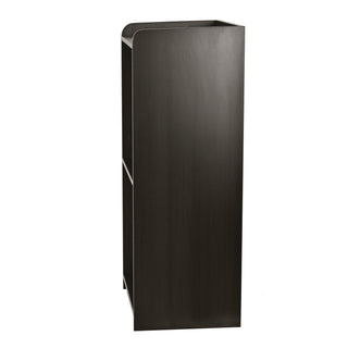 AdirOffice Wood Mobile Presentation Lectern Speaker Stand with Shelves, 22.44 x 16.53 x 45.98, Black (ALHI66107BLK)