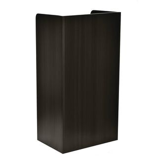 AdirOffice Wood Mobile Presentation Lectern Speaker Stand with Shelves, 22.44 x 16.53 x 45.98, Black (ALHI66107BLK)