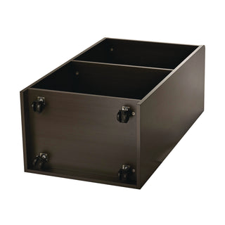 AdirOffice Wood Mobile Presentation Lectern Speaker Stand with Shelves, 22.44 x 16.53 x 45.98, Black (ALHI66107BLK)