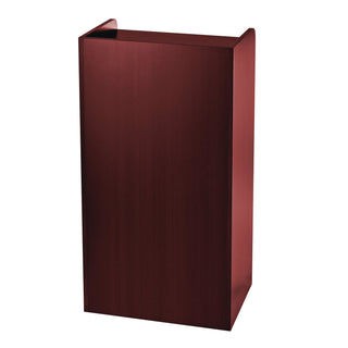AdirOffice Wood Mobile Presentation Lectern Speaker Stand with Shelves, 22.44 x 16.53 x 45.98, Mahogany (ALHI66107MA)