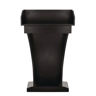 AdirOffice Wood Stand-Up Podium Lectern Speaker Stand with Drawer and Storage Area, 27.55 x 14 x 43.3, Black (ALHI661012BLK)