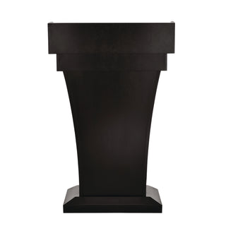 AdirOffice Wood Stand-Up Podium Lectern Speaker Stand with Drawer and Storage Area, 27.55 x 14 x 43.3, Black (ALHI661012BLK)