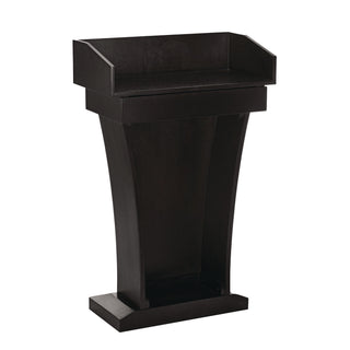 AdirOffice Wood Stand-Up Podium Lectern Speaker Stand with Drawer and Storage Area, 27.55 x 14 x 43.3, Black (ALHI661012BLK)