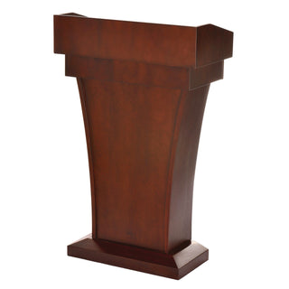 AdirOffice Wood Stand-Up Podium Lectern Speaker Stand with Drawer and Storage Area, 27.55 x 14 x 43.3, Cherry (ALHI661012CH)