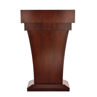 AdirOffice Wood Stand-Up Podium Lectern Speaker Stand with Drawer and Storage Area, 27.55 x 14 x 43.3, Cherry (ALHI661012CH)