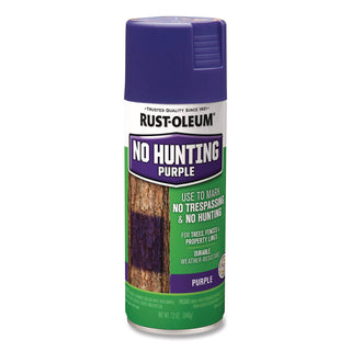 Rust-Oleum® Specialty No Hunting Purple Spray Paint, Flat No Hunting Purple, 12 oz Aerosol Can (RST270970)