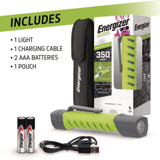 Energizer® Pro Series Inspection Light, Rechargeable Lithium Ion/2 AAA Batteries (Included), Gray/Green (EVEENYPHH22)