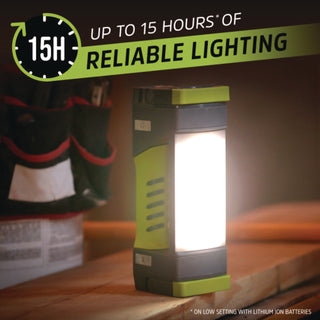 Energizer® Pro Series Work Light, Rechargeable Lithium Ion/3 AA Batteries (Included), Gray/Green (EVEENYPWL31)