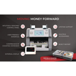 Cassida 8800R Single Pocket Discriminator, 1,200 Bills/min, 9.5 x 11 x 10.4, Gray (CIA8800R)