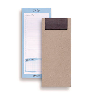 PUKKA PAD® Magnetic To Do List, Unruled, 60 Blue/White 3.5 x 8.5 Sheets, 6/Pack (PUK9176CD)