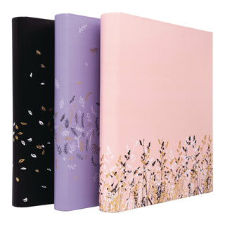 PUKKA PAD® Rollbound Binder, 3 Rings, 1" Capacity, 11 x 8.5, Black/Gold/White (PUK9641ROC)