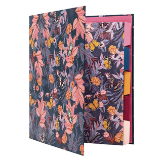 PUKKA PAD® Rollbound Binder, 3 Rings, 1" Capacity, 11 x 8.5, Blue/Pink/Yellow (PUK9607BLM)