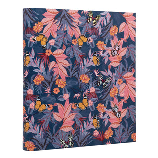 PUKKA PAD® Rollbound Binder, 3 Rings, 1" Capacity, 11 x 8.5, Blue/Pink/Yellow (PUK9607BLM)