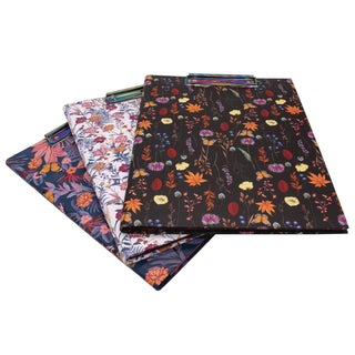 PUKKA PAD® A4 Padfolio, 8.3 x 11.7 Pad, 9.5 x 12.6, Black/Blue/Orange/Yellow (PUK9581BLM)