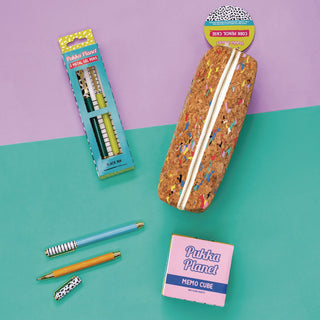 PUKKA PAD® Eco Pencil Case, 7.99 x 2.36 x 2.75, Cork (PUK9740SPP)