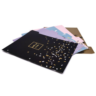 PUKKA PAD® Rollbound Binder, 3 Rings, 1" Capacity, 11 x 8.5, Lilac/Black/Gold/White (PUK9643ROC)