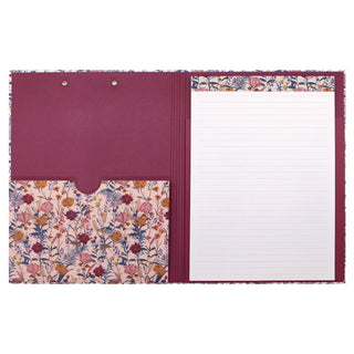 PUKKA PAD® A4 Padfolio, 8.3 x 11.7 Pad, 9.5 x 12.6, Blue/Cream/Red/Yellow (PUK9582BLM)