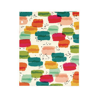 PUKKA PAD® Two-Pocket Portfolio Folder, 1" Capacity, 9.6 x 11.9, Brush Strokes/Llamas/Stripes, 6/Pack (PUK9097CD)