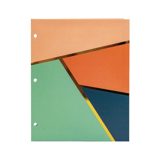 PUKKA PAD® Two-Pocket Portfolio Folder, 1" Capacity, 9.6 x 11.9, Floral/Geometric/Hearts, 6/Pack (PUK9098CD)