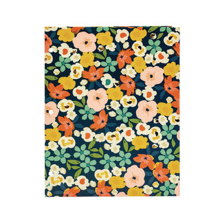 PUKKA PAD® Two-Pocket Portfolio Folder, 1" Capacity, 9.6 x 11.9, Floral/Geometric/Hearts, 6/Pack (PUK9098CD)