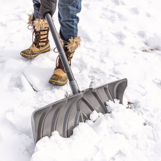 Suncast Commercial® Steel Core Snow Pusher with Wear Strip, 24" Wide, 57.55" Long, 6/Carton (SUASP2450)