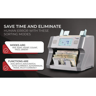 Cassida 8800R Single Pocket Discriminator, 1,200 Bills/min, 9.5 x 11 x 10.4, Gray (CIA8800R)