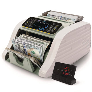 Kolibri KBR-500 Mixed Denomination Bill Counter, 1,200 Bills/Min, 9.2" x 14.3" x 13", Light Gray/Black (KIBKBR500)
