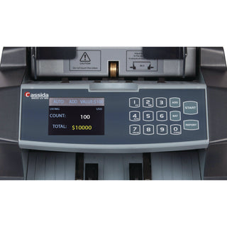 Cassida 6600 UV/MG Top Loading Bill Counter, 1,400 Bills/min, 10.2 x 11 x 8.1, Gray (CIA6600UVMG)