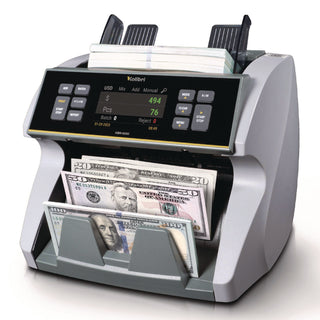 Kolibri KBR1500V2 Mixed Denomination Cash Counter, 1,200 Bills/min, 9.5 x 11 x 10.4, Gray (KIBKBR1500V2)